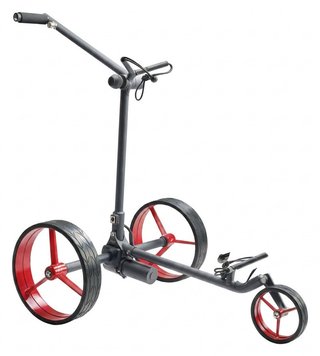 Davies Caddy SMART DHC elektryczny wózek, czarna/czerwone koła