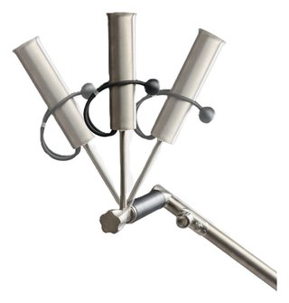 Davies Caddy Titan Adjustable uchwyt na parasol do wózka, tytanowy