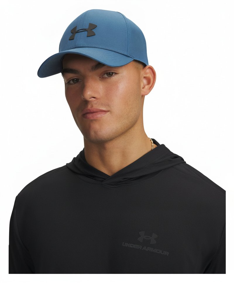 Under Armour Blitzing Low Storm Adj męska czapka z daszkiem, wham blue