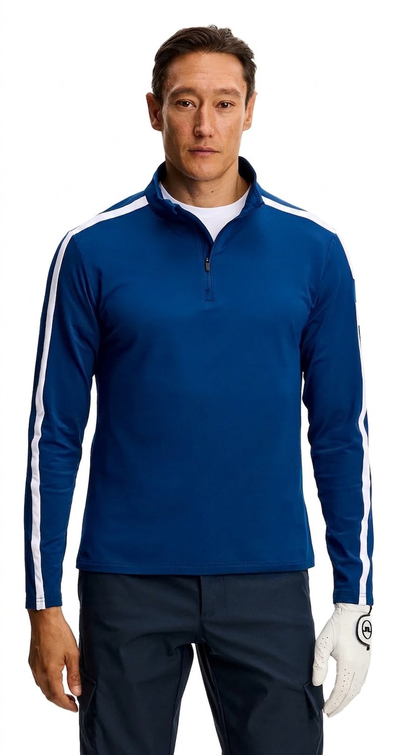 J.Lindeberg Keaton Quarter Zip Mid Layer męska bluza, Estate Blue