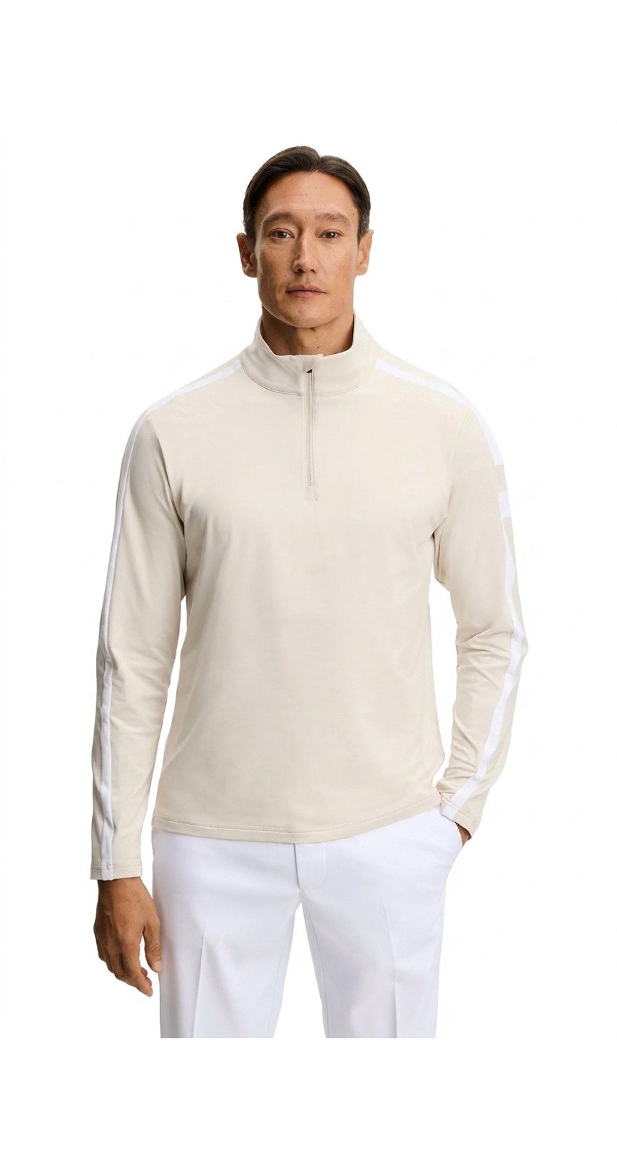 J.Lindeberg Keaton Quarter Zip Mid Layer męska bluza, Moonbeam