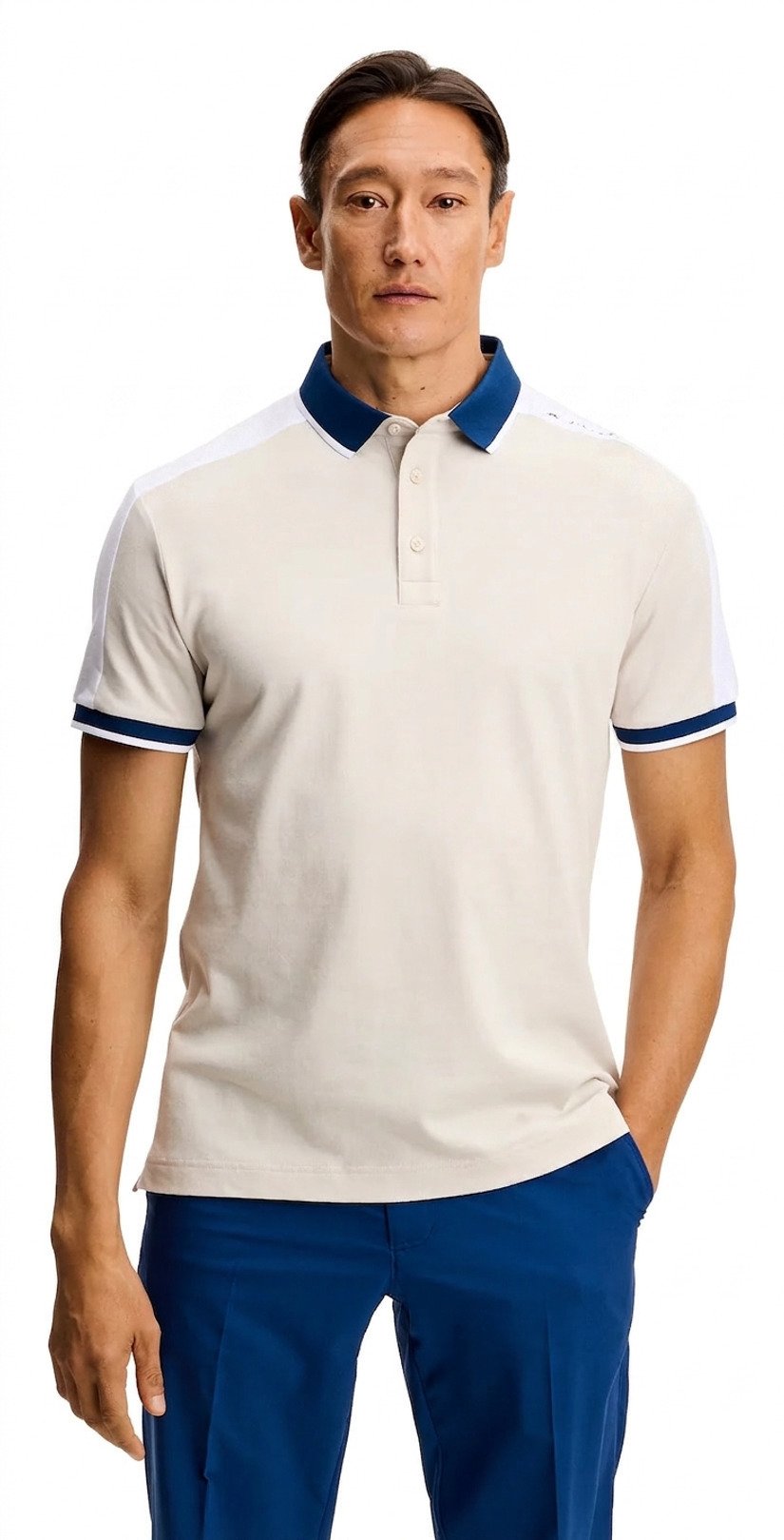 J.Lindeberg Jace Polo męskie polo, Moonbeam
