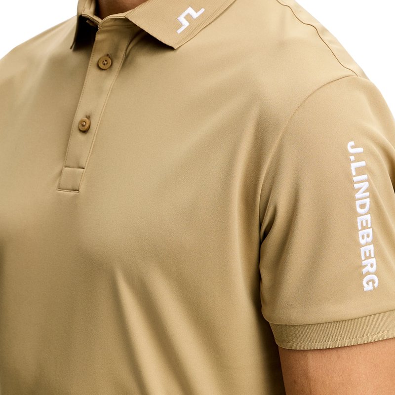 J.Lindeberg Tour Tech męskie polo, kelp