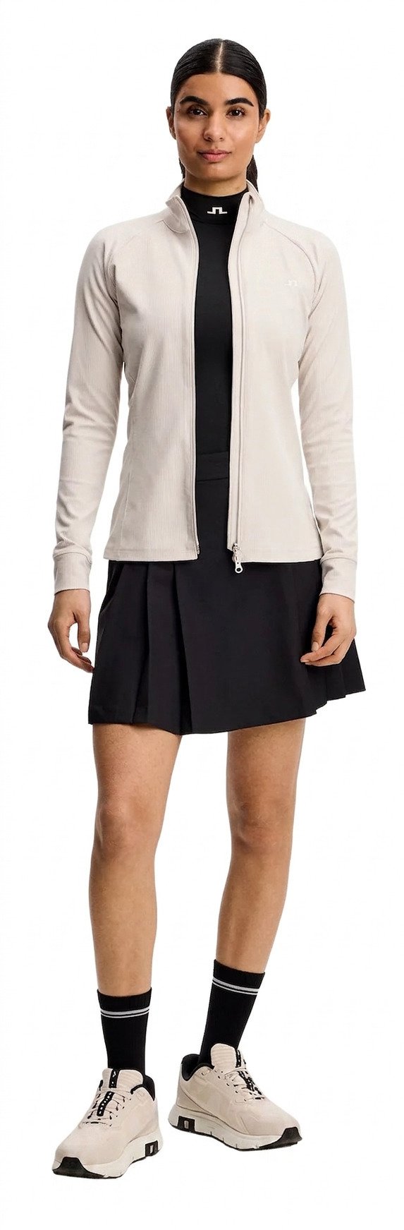 J.Lindeberg Mel Rib Mid Layer damska bluza, Moonbeam
