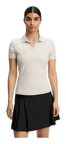 J.Lindeberg Melli damskie polo, moonbeam
