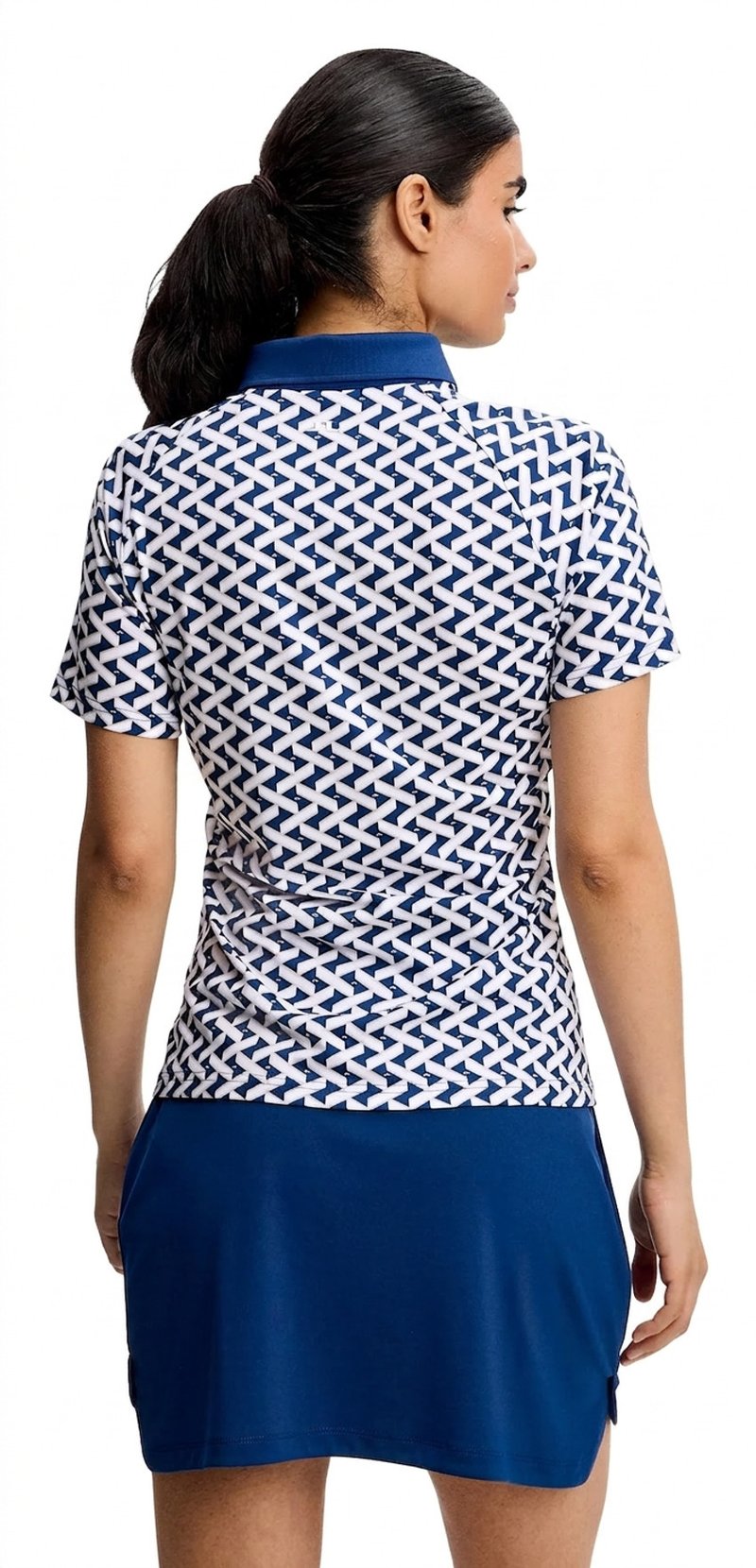 J.Lindeberg Chiara Polo damskie polo, Ladder Estate White