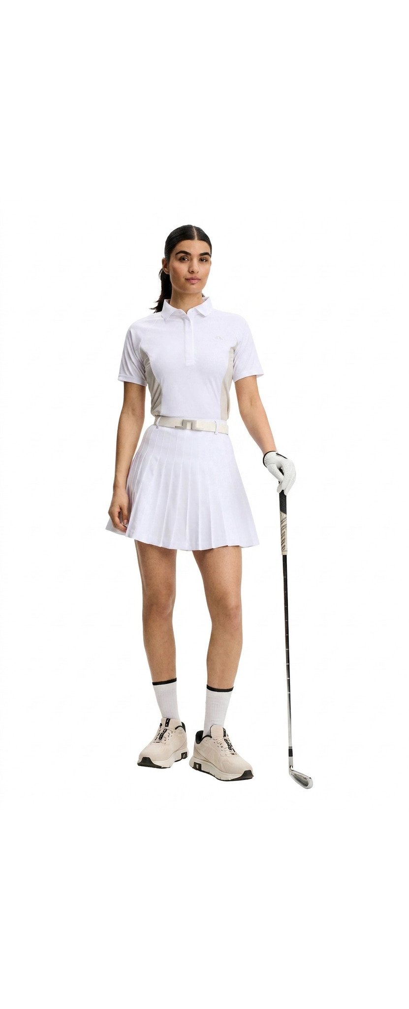 J.Lindeberg Isador damskie polo, białe