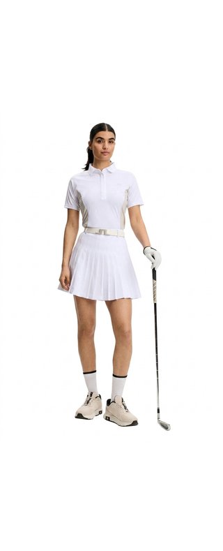 J.Lindeberg Isador damskie polo, białe