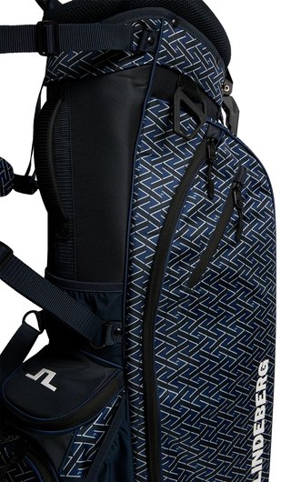 J.Lindeberg JL Flare Printed torba golfowa, Ladder Estate Navy