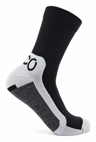Ecco Tech Sporty Mid-Cut skarpety, czarne/białe