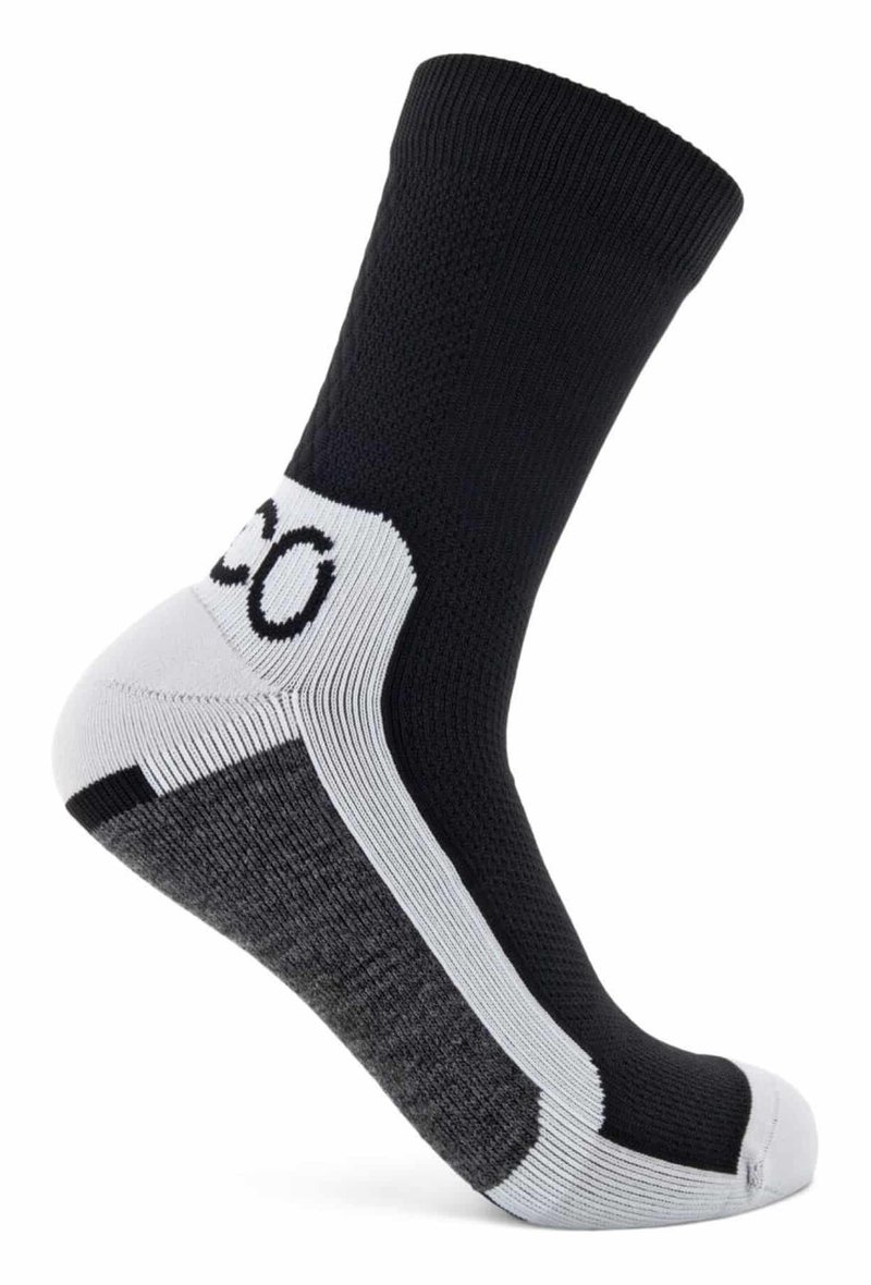 Ecco Tech Sporty Mid-Cut skarpety, czarne/białe
