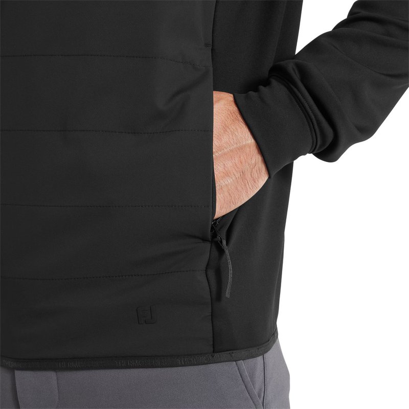 FootJoy ThermoSeries Hybrid męska bluza z kapturem, czarna