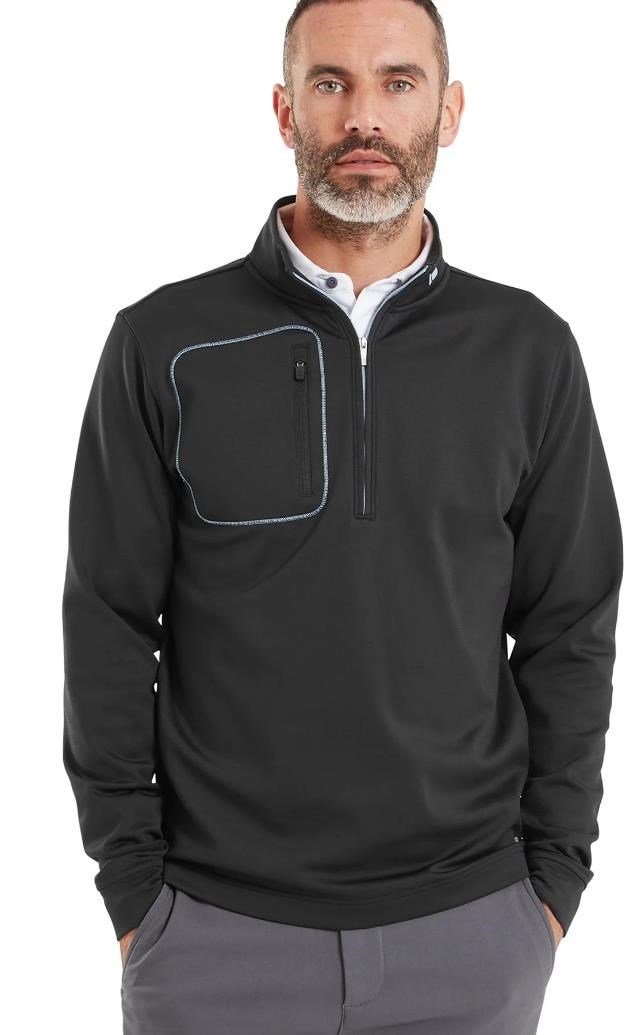 FootJoy ThermoSeries Texture Midlayer męska bluza, czarna