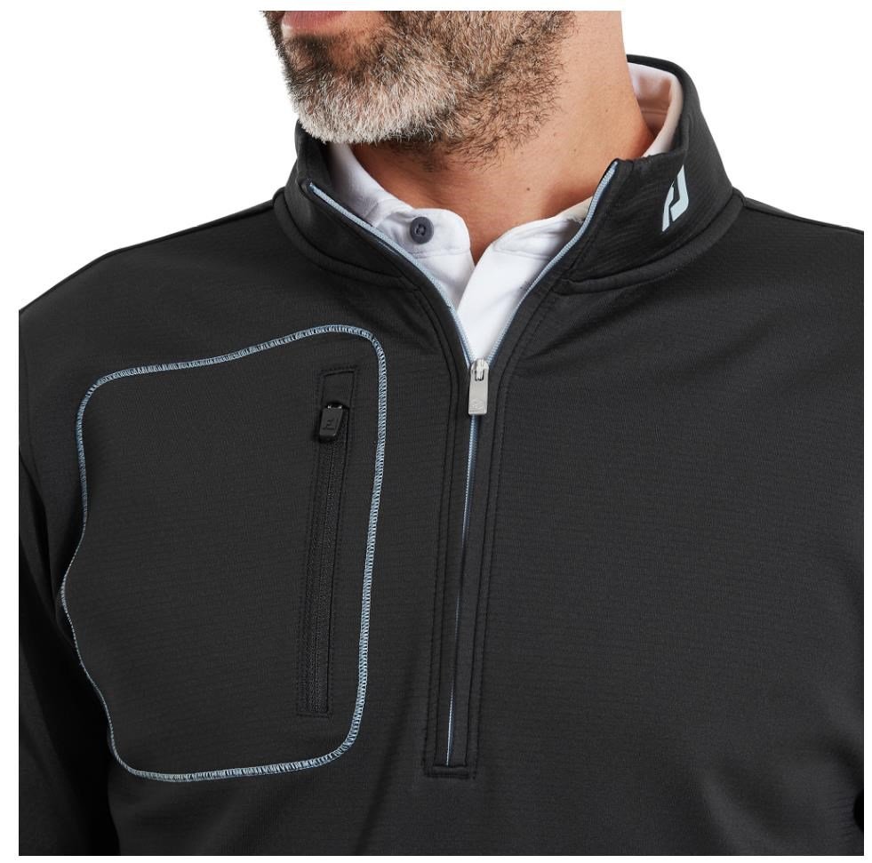 FootJoy ThermoSeries Texture Midlayer męska bluza, czarna