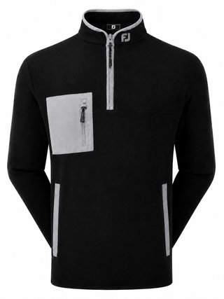 FootJoy Polar Fleece Chill-Out męska bluza, czarno/szara