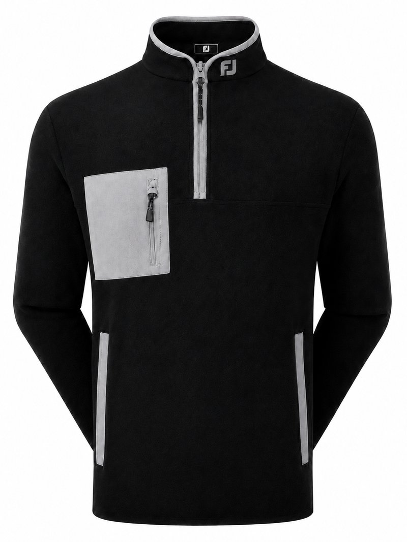FootJoy Polar Fleece Chill-Out męska bluza, czarno/szara