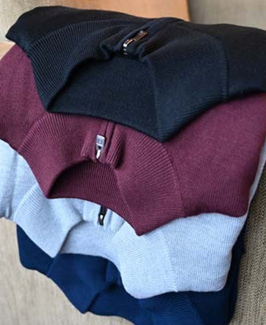 FootJoy drirelease Half-Zip Lined męski sweter, granatowy