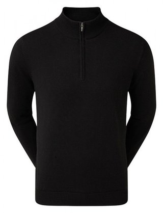 FootJoy drirelease Half-Zip Lined męski sweter, czarny