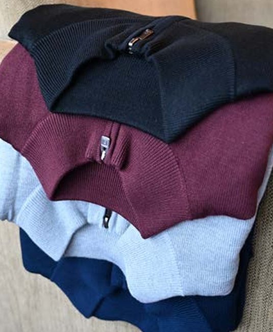 FootJoy drirelease Half-Zip Lined męski sweter, czarny