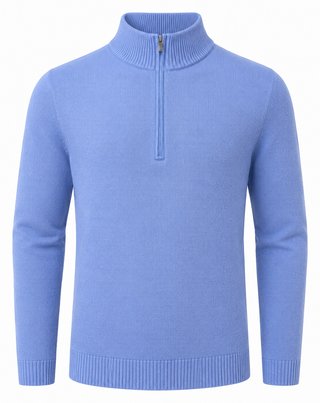 FootJoy drirelease Half-Zip Lined męski sweter, heather blue