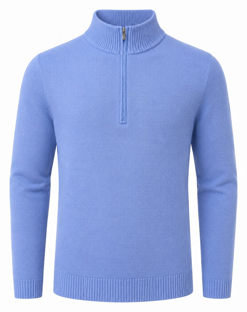 FootJoy drirelease Half-Zip Lined męski sweter, heather blue