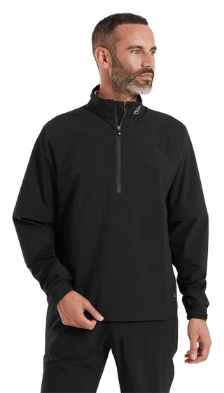 FootJoy HydroLite X Short Sleeve męska kurtka przeciwdeszczowa, czarna