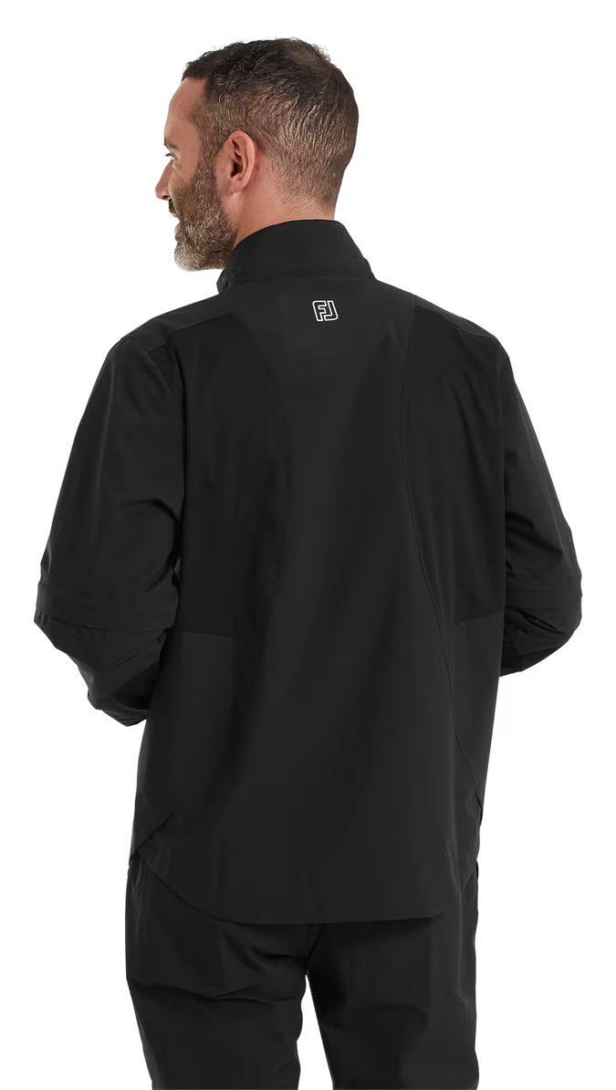 FootJoy HydroLite X Short Sleeve męska kurtka przeciwdeszczowa, czarna