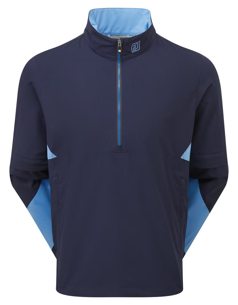 FootJoy HydroLite X Short Sleeve Rain męska koszula przeciwdeszczowa, granatowy/średni niebieski