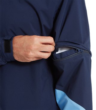 FootJoy HydroLite X Short Sleeve Rain męska koszula przeciwdeszczowa, granatowy/średni niebieski