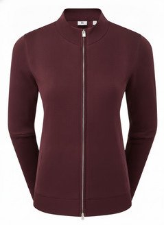 FootJoy drirelease Full-Zip Lined damski sweter, port