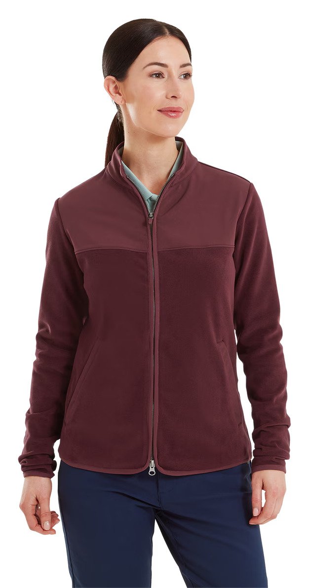 FootJoy MicroFleece Full-Zip Midlayer damska bluza, port