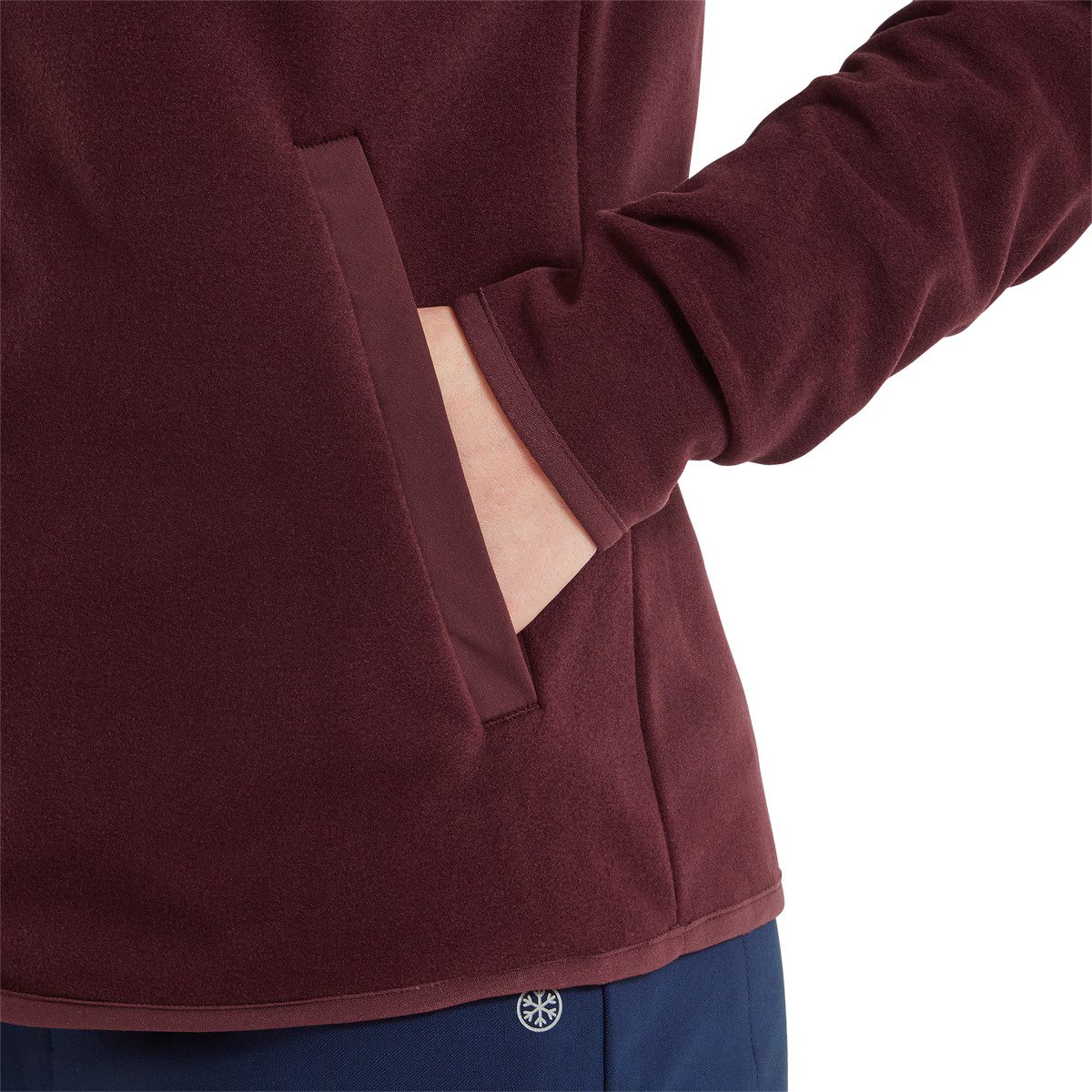 FootJoy MicroFleece Full-Zip Midlayer damska bluza, port