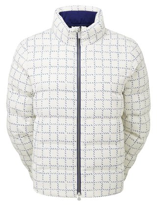 FootJoy ThermoSeries Insulated damska kurtka, off white/navy distressed plaid