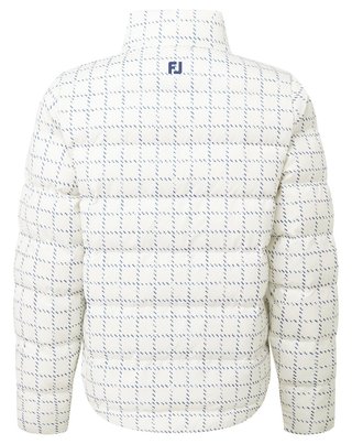 FootJoy ThermoSeries Insulated damska kurtka, off white/navy distressed plaid