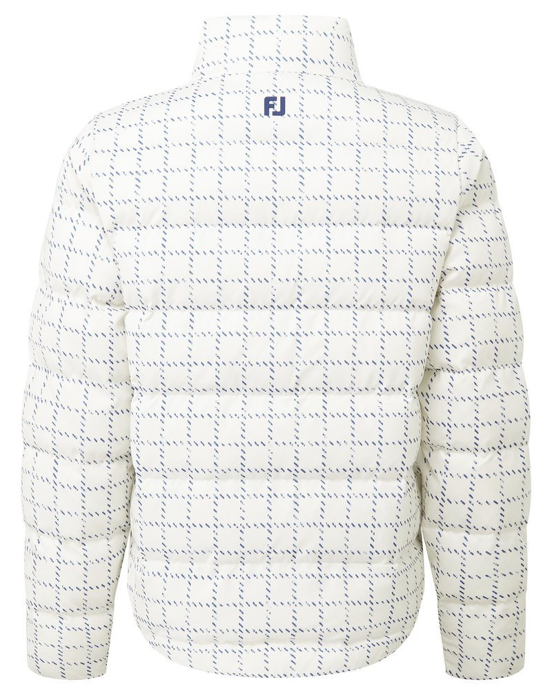 FootJoy ThermoSeries Insulated damska kurtka, off white/navy distressed plaid