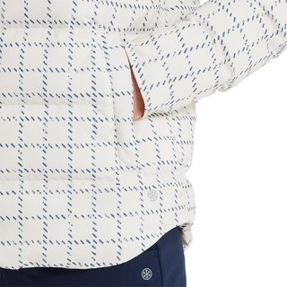 FootJoy ThermoSeries Insulated damska kurtka, off white/navy distressed plaid