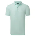FootJoy Heritage Logo Lisle męskie polo, white/mint julep
