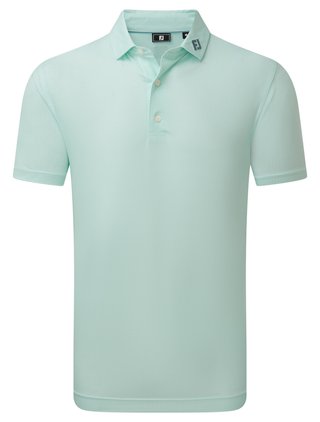 FootJoy Heritage Logo Lisle męskie polo, white/mint julep