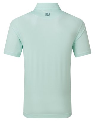 FootJoy Heritage Logo Lisle męskie polo, white/mint julep