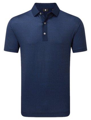 FootJoy Tailor Texture Lisle męskie polo, navy tonal