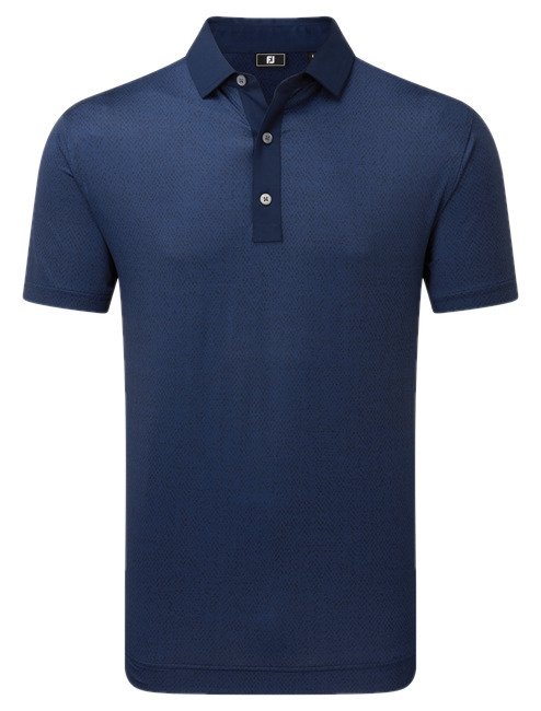 FootJoy Tailor Texture Lisle męskie polo, navy tonal