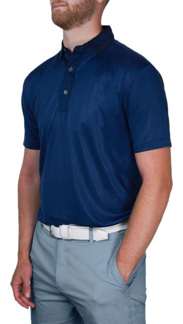 FootJoy Tailor Texture Lisle męskie polo, navy tonal