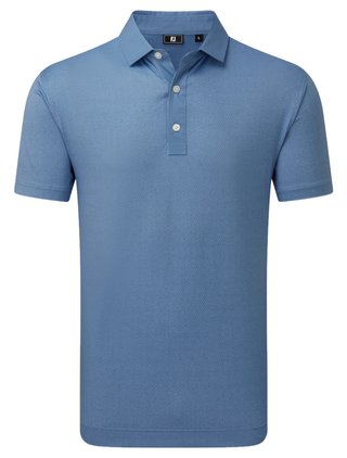 FootJoy Tailor Texture Lisle męska koszulka polo, riviera tonal