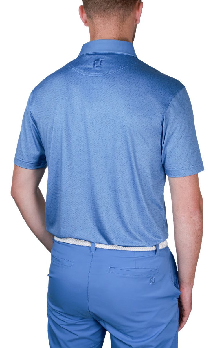 FootJoy Tailor Texture Lisle męska koszulka polo, riviera tonal