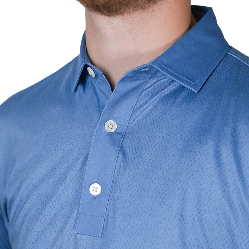 FootJoy Tailor Texture Lisle męska koszulka polo, riviera tonal