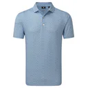 FootJoy Vegas Marker Lisle męskie polo, white/riviera/peach