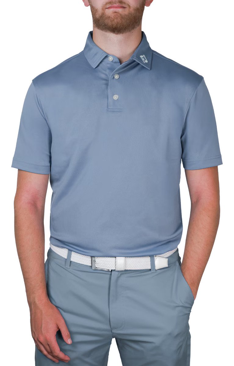 FootJoy Stretch Pique męskie polo, solid winward blue