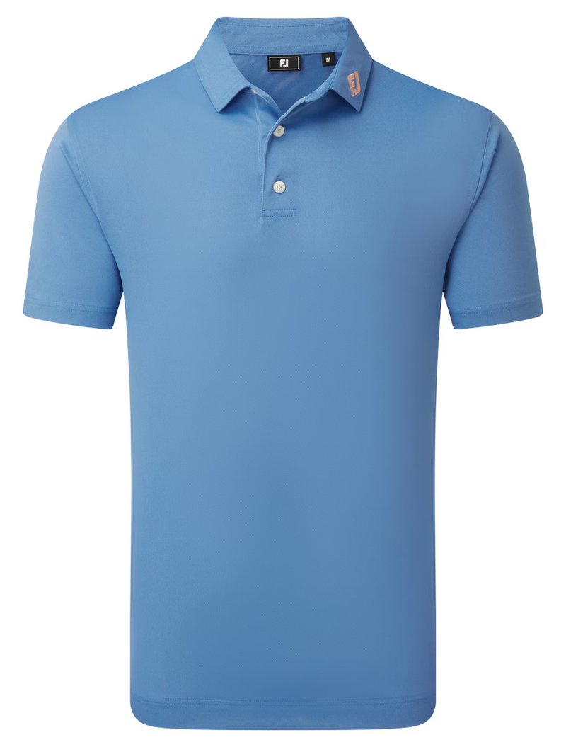FootJoy Stretch Pique Solid męskie polo, riviera