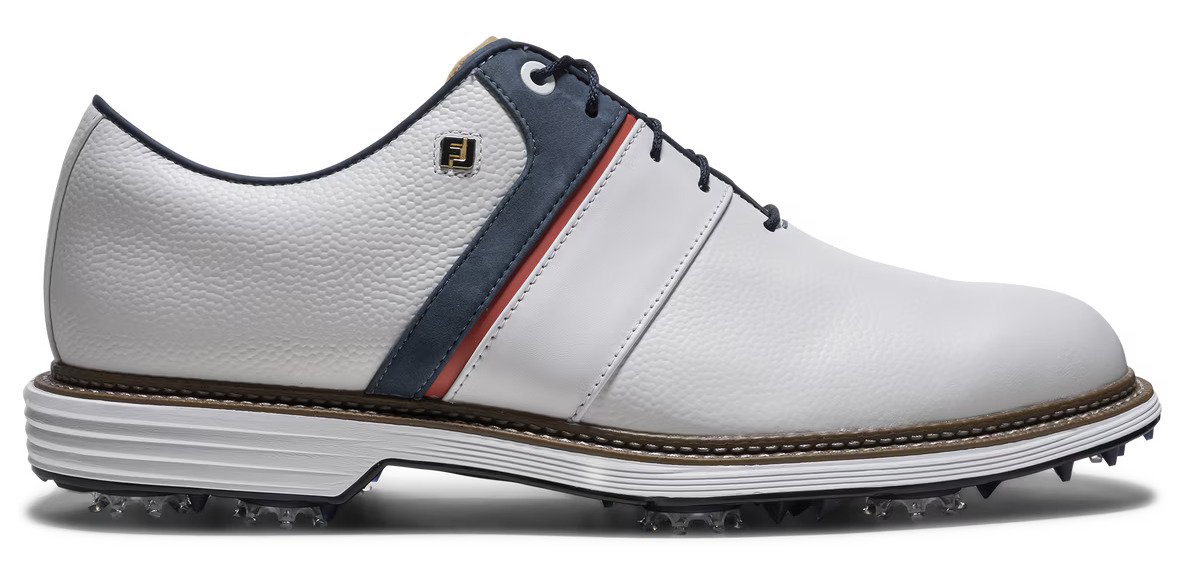 FootJoy Premiere Series - Packard męskie buty golfowe, white/blue/nantucket red