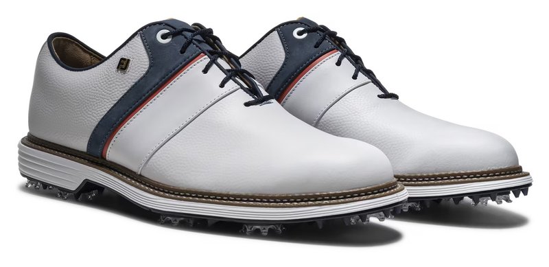 FootJoy Premiere Series - Packard męskie buty golfowe, white/blue/nantucket red
